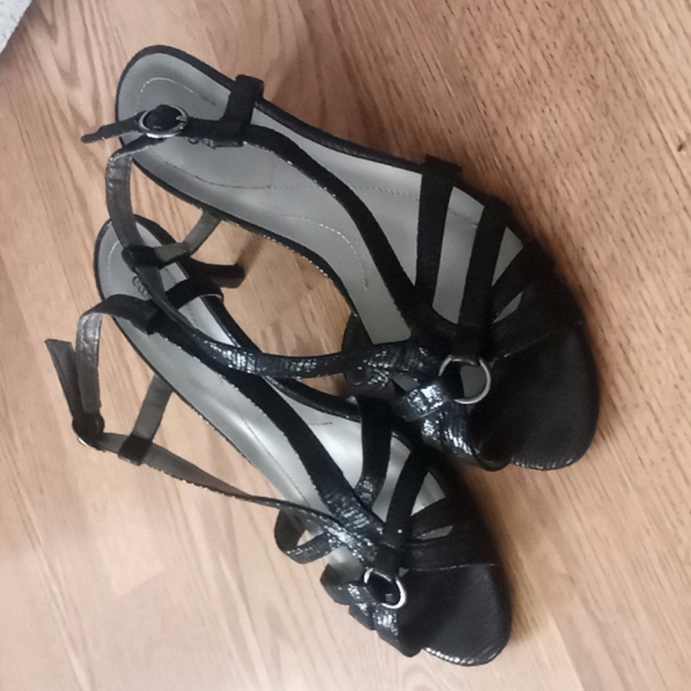 Black Heeled Sandals